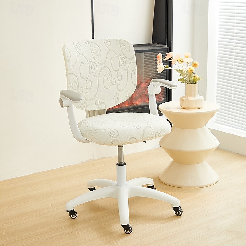 Office Chair Cover Thicken Solid Office Computer Spandex Split Seat Cover Universal Office Anti-dust Armchair Cover3