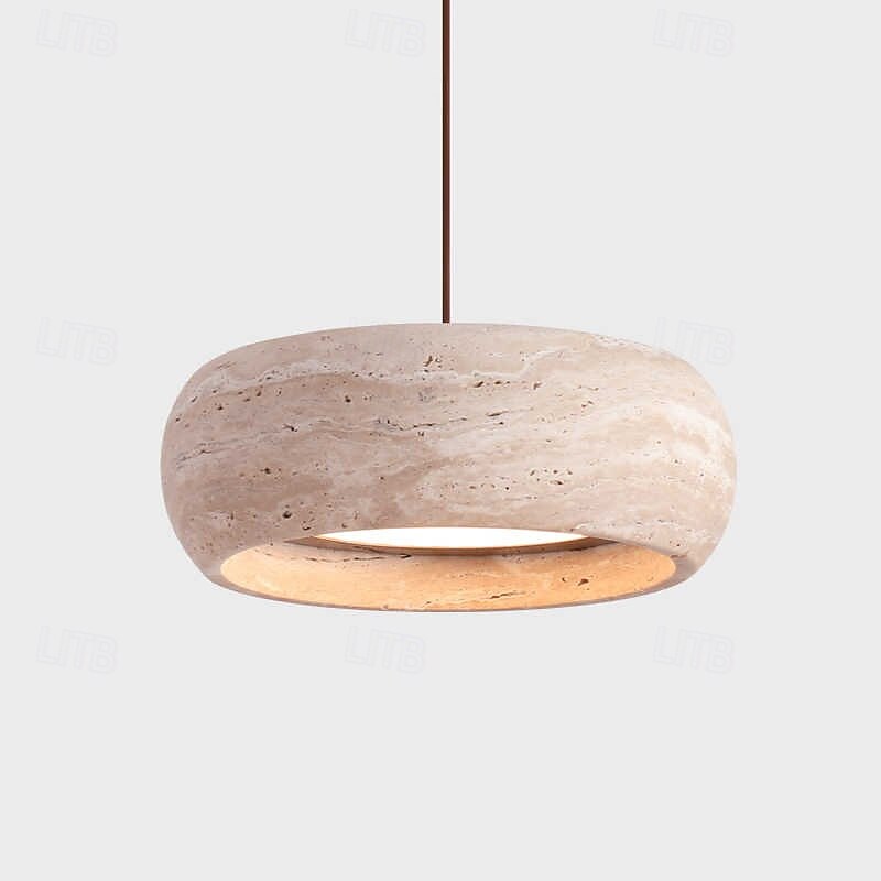 Wabi-Sabi Bedside Chandelier Cave Stone Restaurant Bar Vintage Creative Lamps Vestibule LED Pendant Light 20cm 110-240V4
