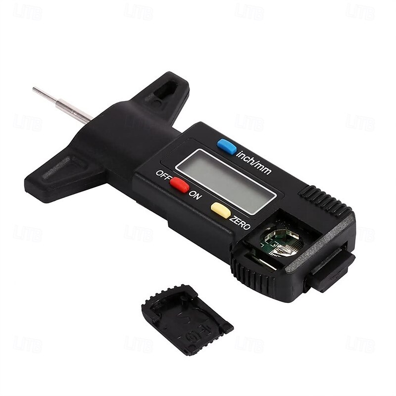 Tyre Tread Depth Gauge 0-25.4mm/1Inch Portable Tread Depth Checker Tyre Depth Measure with LCD Display for Cars2
