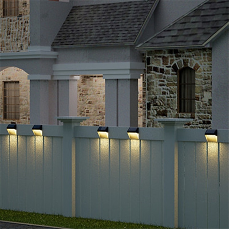 Solar Wall Lamp Outdoor Waterproof Lighting Garden Decoration Solar Lights Stairs Fence Sunlight Lamp 1/2pcs4
