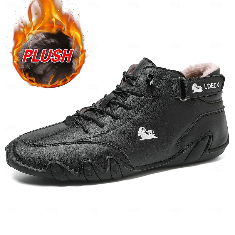 Men's Vintage Green Faux Suede Lace-Up Ankle Boots with Hand-Stitched Detailing and Warm Fleece Lining – Casual Outdoor Comfort Shoes3