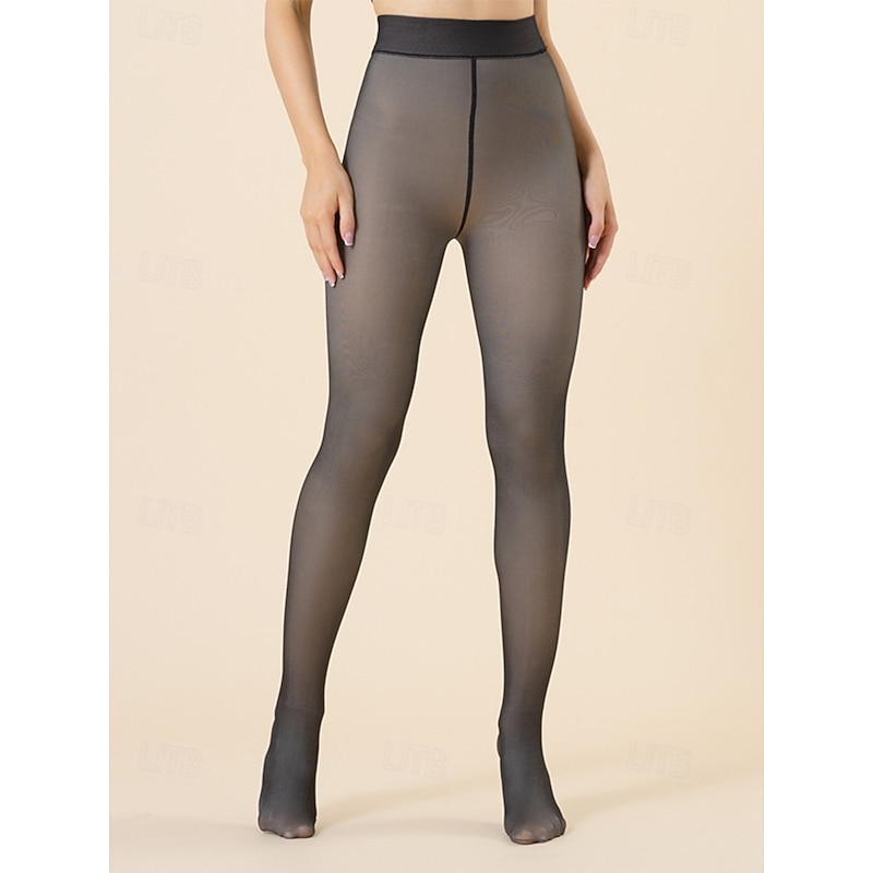 Fleece-Lined Thermal Tights for Women | High-Waist Winter Leggings | Warm, Stretchy, and Opaque for Cold Weather2