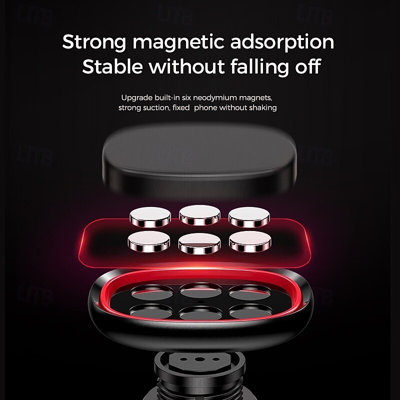 Car Vent Phone Mount Dashboard Phone Holder Rotatable Magnetic Phone Holder for Desk Compatible with All Mobile Phone Phone Accessory4