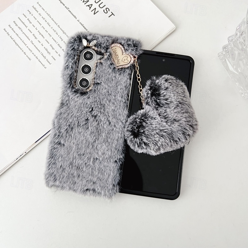 Phone Case For Z Fold 7 Z Fold 6 Z Fold 5 Z Fold 4 Z Fold 3 Back Cover Shockproof Retro Plush4