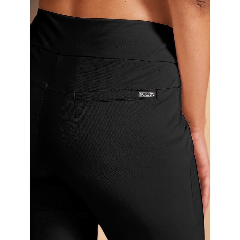Women's Golf Pants Black Dark Navy Pants / Trousers Ladies Golf Attire Clothes Outfits Wear Apparel4