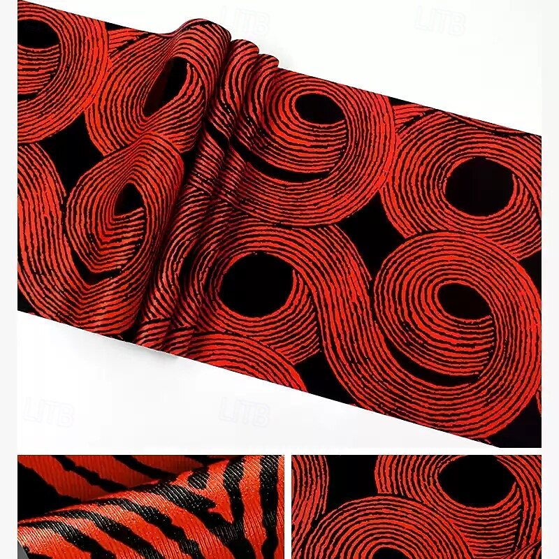 1 Roll Non self-adhesive wallpaper KTV room wallpaper 3D wallpaper e-sports room internet cafe decoration bar restaurant background wall wallpaper glue required 950x53cm/374x20.87inch2