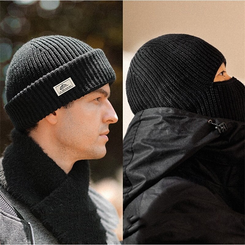 Cycling Face Mask Cover Hiking Hat Skull Cap Beanie Portable Windproof Soft Winter Autumn / Fall Men's Women's Fishing Activity2