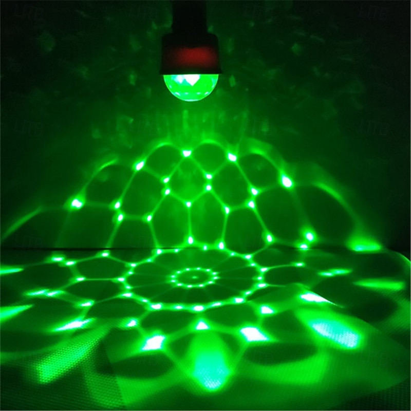 DJ Lighting Sound Party Auto USB Mini Disco Ball Light RGB Multi Color Car Atmosphere Room Decoration Lamp Strobe Light 2pcs 4pcs3