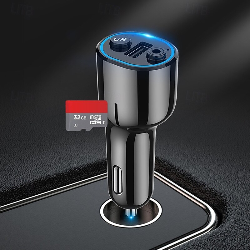 Car Bluetooth 5.0 Receiver for Car Noise Cancelling Bluetooth AUX Adapter Bluetooth Music Receiver for Home Stereo/Wired Headphones/Handsfree Calling 16 Hours Battery Life-BlackSilver2