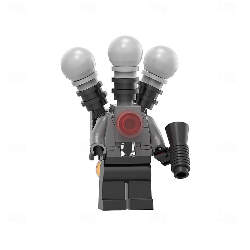 6Pcs Skibidi -Toilet Action Figures Set Cameraman Speakerman Action Figrue Horror Cartoon Movies Character Figure for Birthday Party Cake Topper and Parties Decorations4