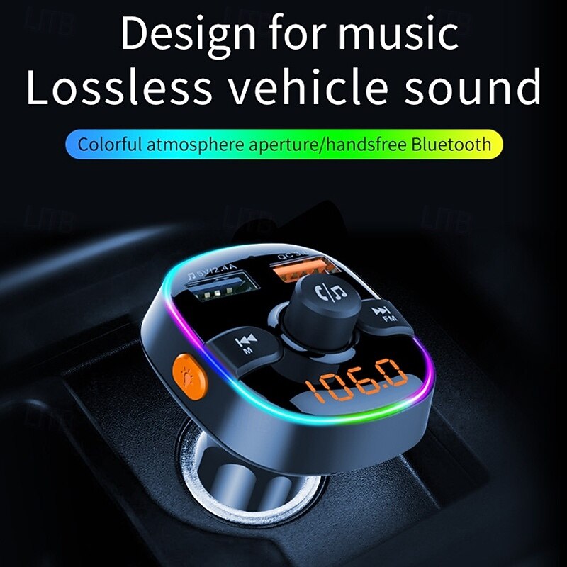 Hot sell model with good price Fm Transmitter Car Mp3 Player with Bluetooth Phone Charger Music Handsfree