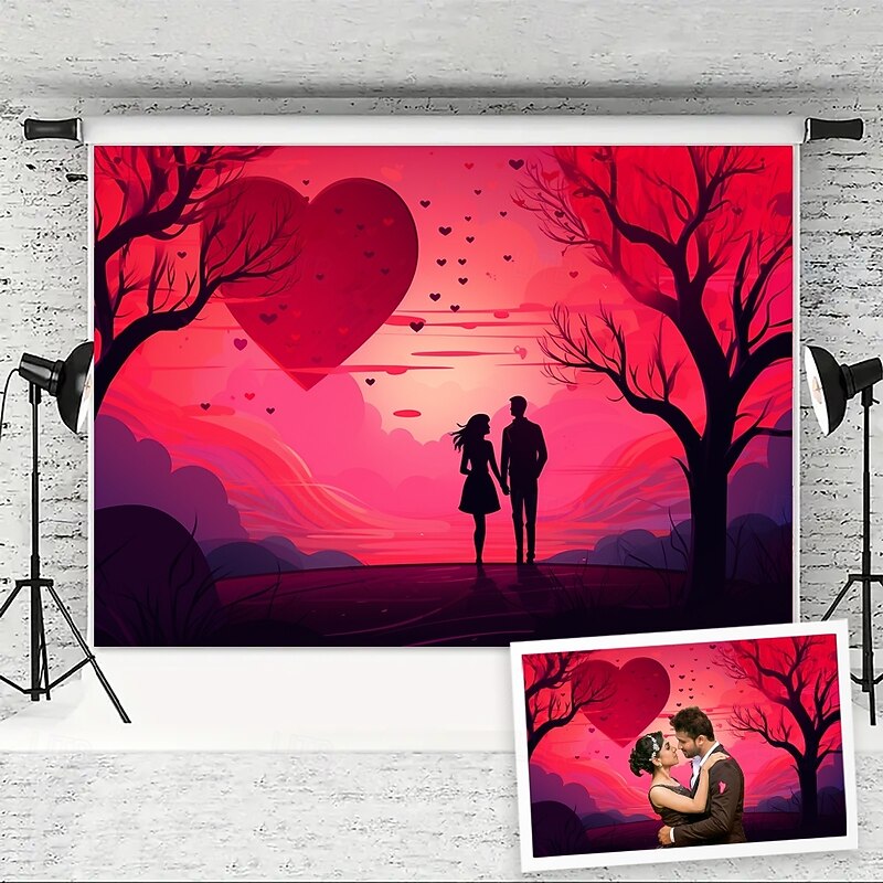 Wedding Decorations Backdrop Photograph Wall Hanging Large Tapestry Art Mural Decor Blanket Curtain Home Bedroom Living Room Decoration Couple3