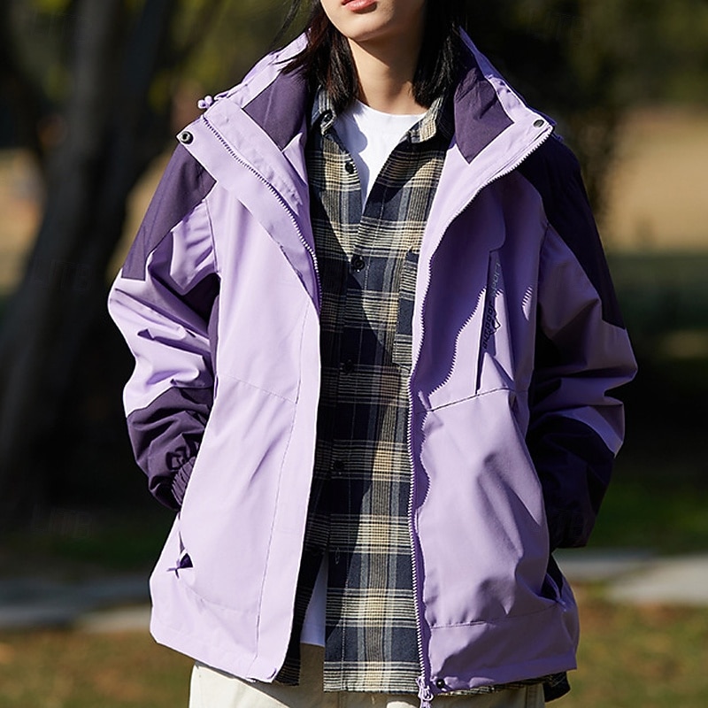 Women's Softshell Jacket Hiking Jacket Outdoor Windproof Water Resistant Lightweight Jacket Windbreaker Jacket Traveling Black Ivory Yellow Pink Red4