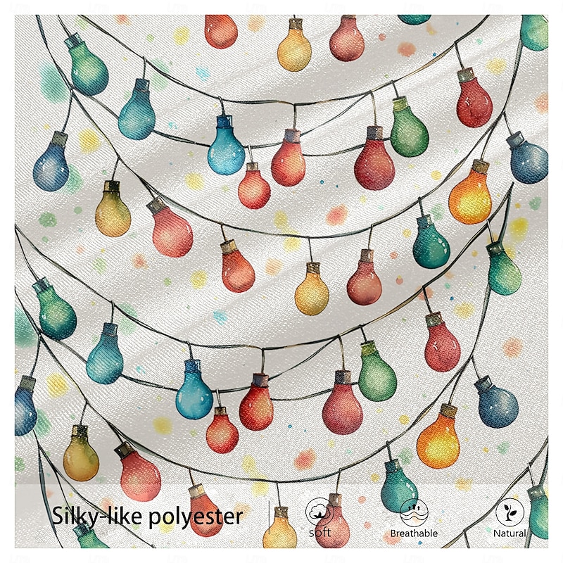 Christmas Men's Golf Polos Shirts Long Sleeve Polo Shirts Collar Casual New Years Eve Shirts Festival Outfit Buttons 3D Print Spring Fall Winter White3