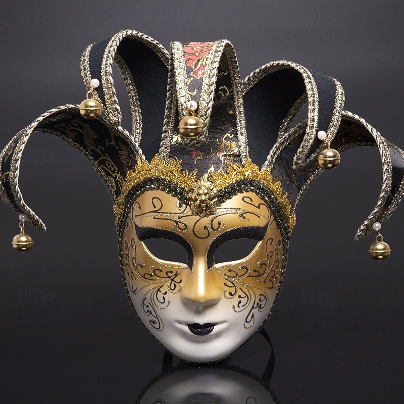 Halloween Venetian Mask Volto Larva Carnival Mask Full Face Adults' Women's Halloween Carnival Mardi Gras Party Masquerade Carnival of Venice Easy Halloween Costumes Dress Up3