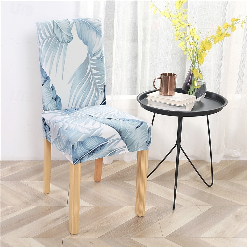 Stretch Dining Chair Cover Elastic and Durable High Back Dining Chair Cover Ideal for Protecting and Refreshing Dining Chairs Adds Comfort and Style to Your Dining Room Decor4