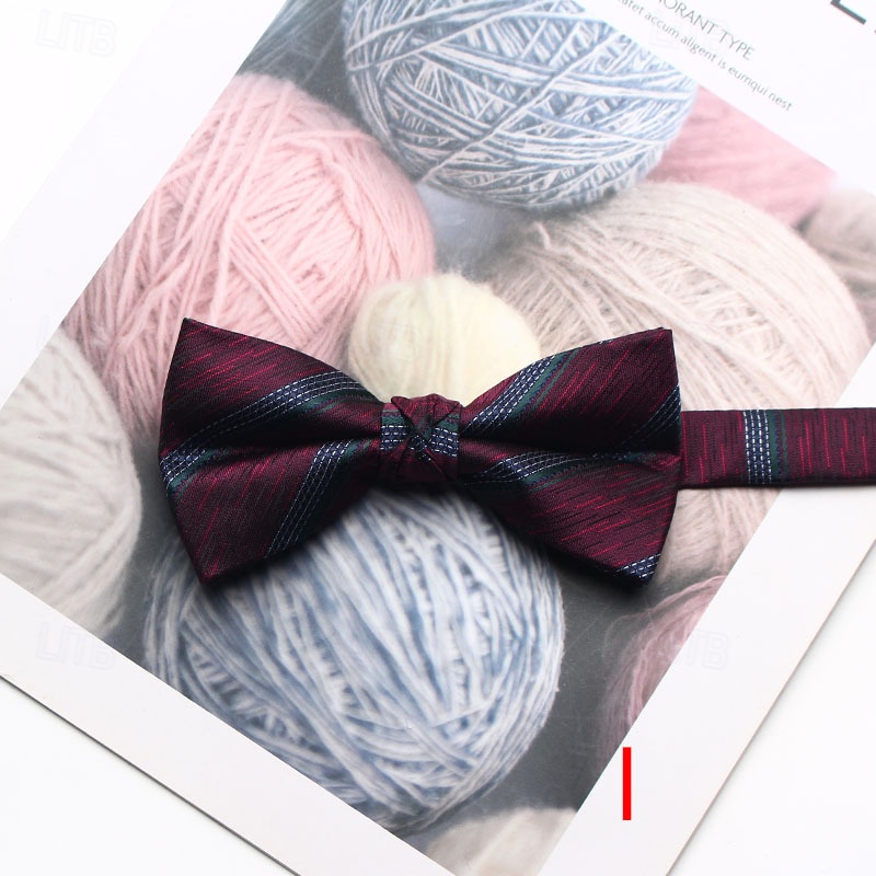 Men's Bow Tie Modern Contemporary Sexy Plaid / Striped / Chevron / Round Wedding Party Daily Wear2