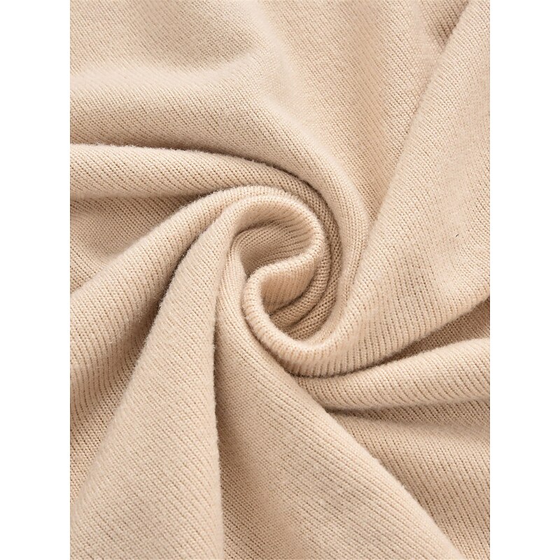 Women's Shirt Blouse Solid Color Basic Casual Long Sleeve V Neck Regular Tops Daily Sequins Patchwork Bow Beige Fall Winter 5