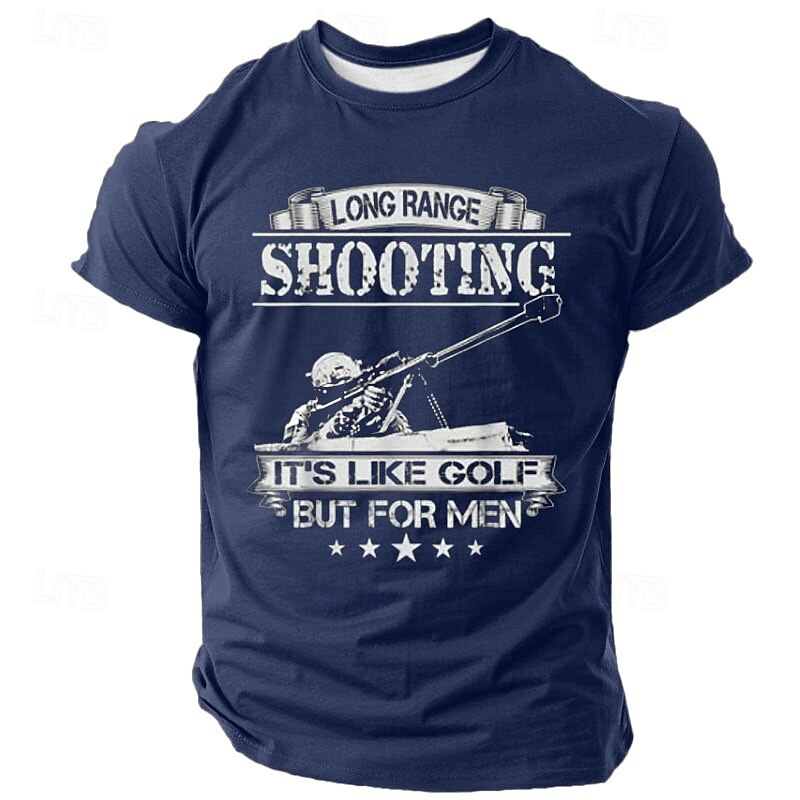 Veterans Day Men's Patriot Patriotic Veteran Funny Slang T shirt Short Sleeve T shirt 3D Print Crew Neck Shirt Fashion Athleisure Street Sports Outdoor Daily Black Blue Gray Summer Spring Clothing2