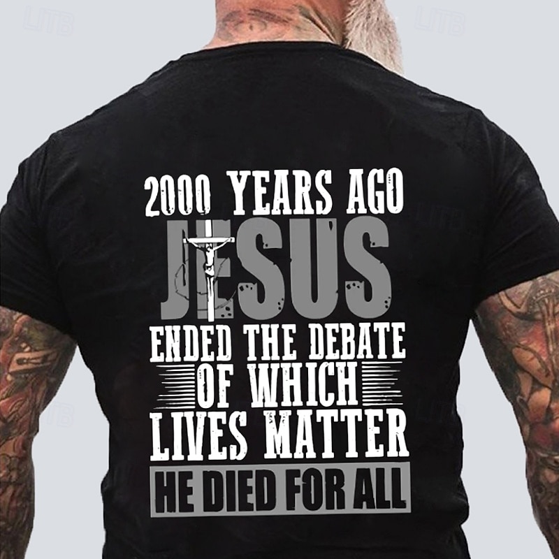 Men's Jesus Funny Slang T Shirt Short Sleeve T shirt 3D Print Crew Neck Shirt Fashion Athleisure Street Sports Outdoor Daily Black Blue Green Summer Spring Clothing Apparel S M L XL XXL XXXL