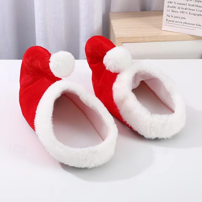 Santa Claus Slippers Men's Women's Warm Novelty Funny Adults Christmas Christmas Eve Christmas Shoes2
