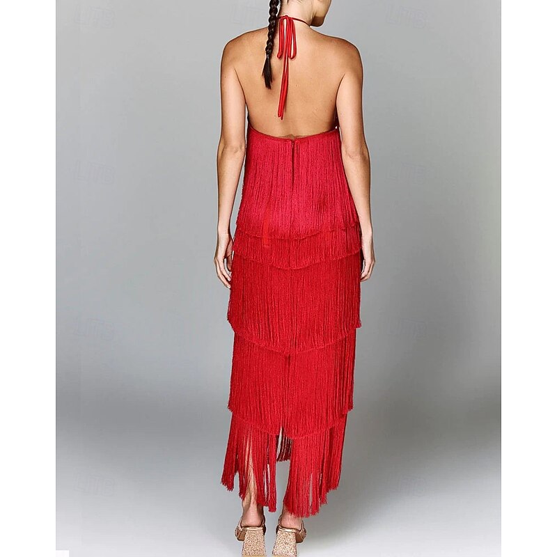 Roaring 20s 1920s Flapper Dress Dress The Great Gatsby Wedding Guest Tassel Fringe Fancy Dress Women's Masquerade Wedding Wedding Guest Event / Party Adults' Dress Homecoming Dresses4