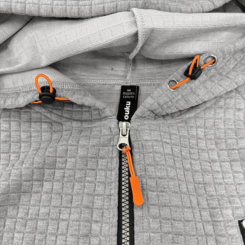 Men's Waffle Hoodies Tactical Hoodie Black Light Green Khaki Hooded Plain Zipper Pocket Work Sports & Outdoor Casual Streetwear Basic Casual Spring &  Fall Cross-Seasons Clothing Apparel Hoodies2