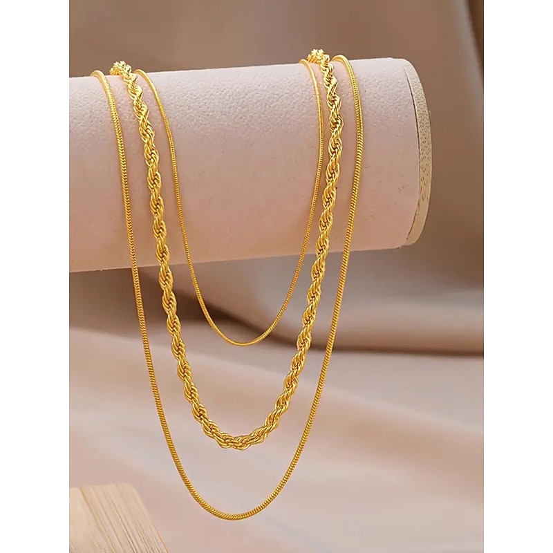 Choker Necklace Chrome Women's Elegant Fashion Artistic Layered Wedding Necklace For Wedding Party Valentine's Day2