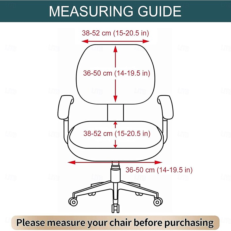 PU Leather Office Chair Cover Durable and 100% Waterproof Slipcover Perfect for Protecting and Refreshing Your Office Chair Adds a Sleek, Professional Look to Your Workspace Decor3