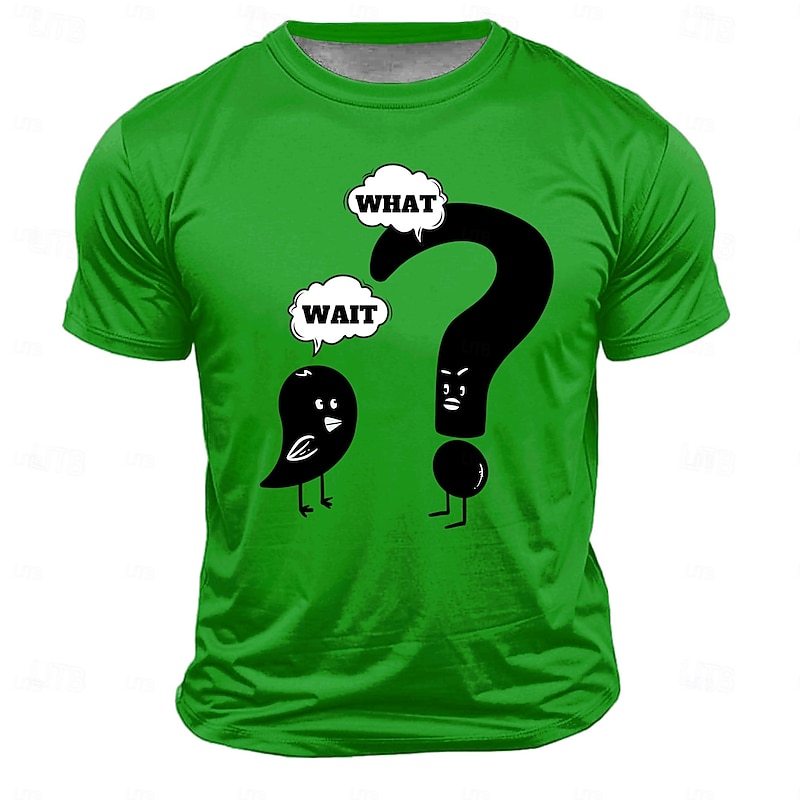 Men's Funny Letter Print T Shirt Short Sleeve T shirt 3D Print Crew Neck Shirt Fashion Athleisure Street Sports Outdoor Daily White Red Royal Blue Summer Spring Clothing Apparel S M L XL XXL XXXL