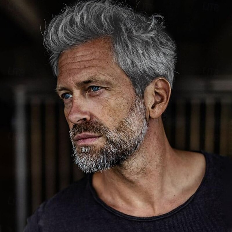 Mens Wigs Short Synthetic Layered Party Hair Full Wig for Male Guy Short Wigs for Men3