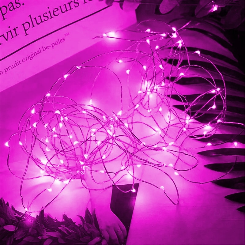 30m 300 LED Copper Wire Light String, 8-Mode Flashing 12V Low-Voltage Strip for Christmas Holiday Party & Wedding Decoration - 110-240V3