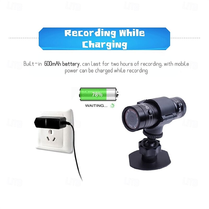 Sport Action DV Camera Mini Bike Motorcycle Helmet Action Video Cam - Portable Full HD 1080P Audio Camera with Mic4