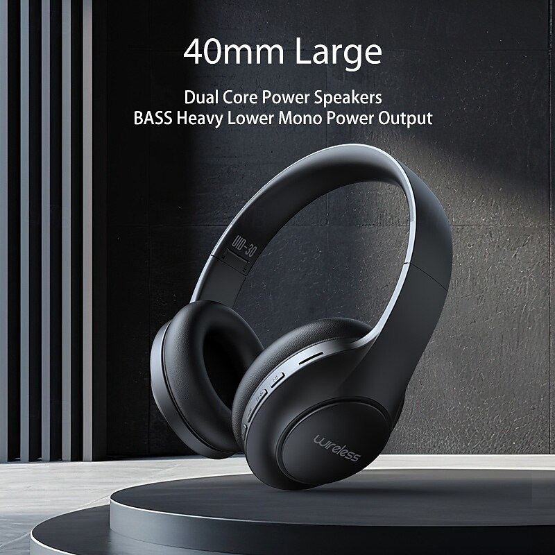 UID-30 Over-ear Headphone Over Ear 3.5mm Audio Jack PS4 PS5 XBOX Bluetooth 5.3 Sports Stereo Low Latency Gaming Wireless Earbuds for Apple Samsung Huawei Xiaomi MI  Fitness Gym Workout Camping4