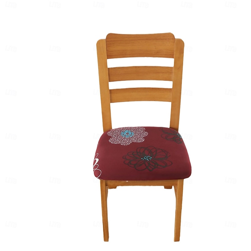 Chair Seat Cover Stretchy and Durable Slipcover Ideal for Protecting and Refreshing Chair Seats Adds Comfort and Style to Dining, Office, or Living Room Chairs3