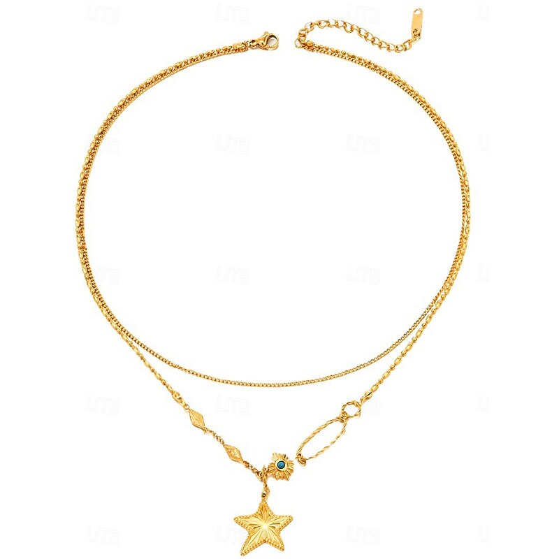 Choker Necklace Chrome Women's Elegant Fashion Geometrical Necklace For Wedding Party Valentine's Day3