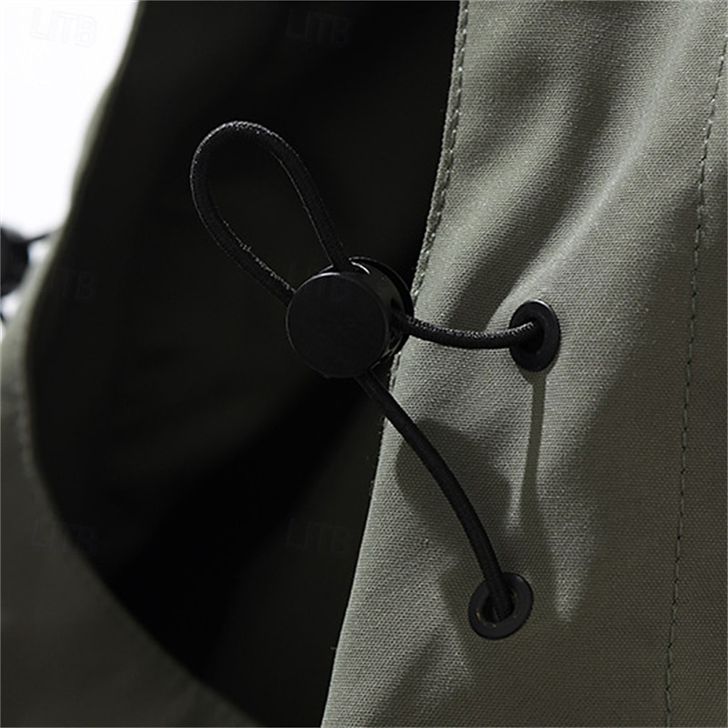 Men's Hiking Jacket Hiking 3-in-1 Jackets Outdoor Waterproof Windproof Front Zipper Warm Fleece Jackets Full Zip Camping / Hiking / Caving Black Ivory Red Blue Green4