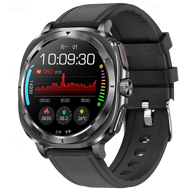 iMosi ET492 Smart Watch 1.43 inch Smartwatch Fitness Running Watch Bluetooth ECG+PPG Temperature Monitoring Pedometer Compatible with Android iOS Women Men Hands-Free Calls Waterproof Media Control2