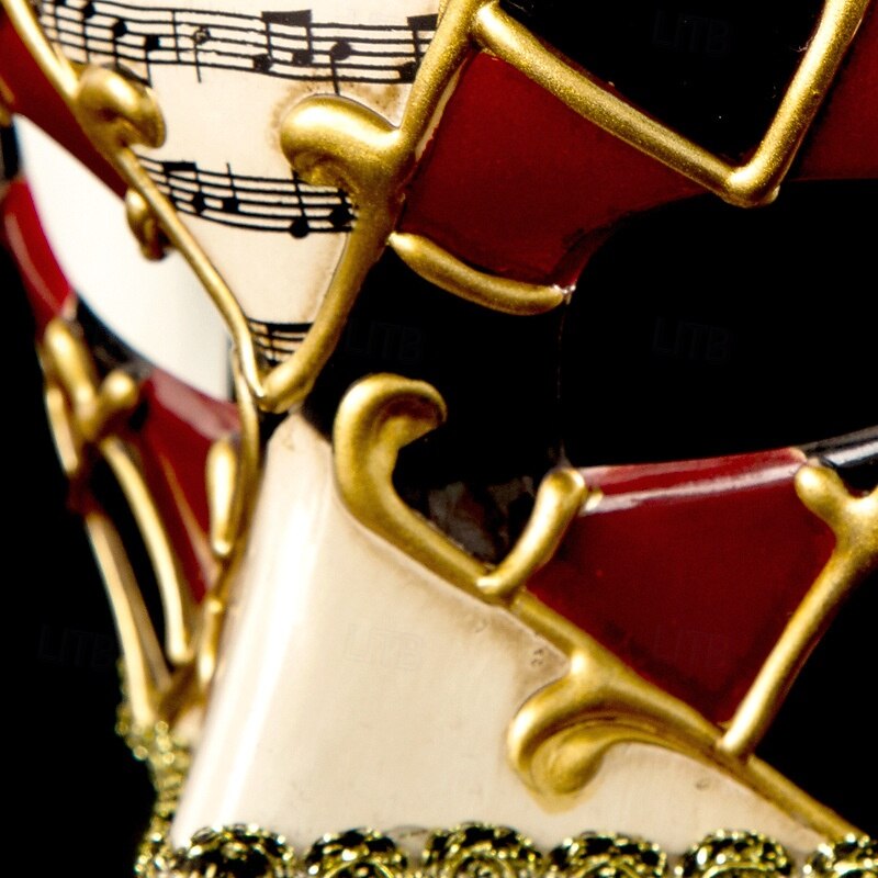 Harlequin Halloween Venetian Mask Arlecchino Carnival Mask Half Face Adults' Women's Halloween Carnival Mardi Gras Performance Party Carnival of Venice Easy Halloween Costumes Dress Up2