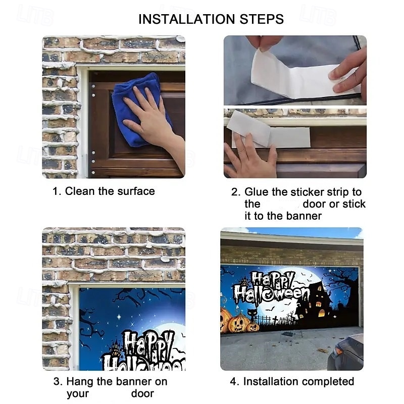 Wedding Outdoor Decorations Door Covers Door Tapestry Door Curtain Decoration Backdrop Indoor/Outdoor Door Banner for Front Door Farmhouse Window View Roses3