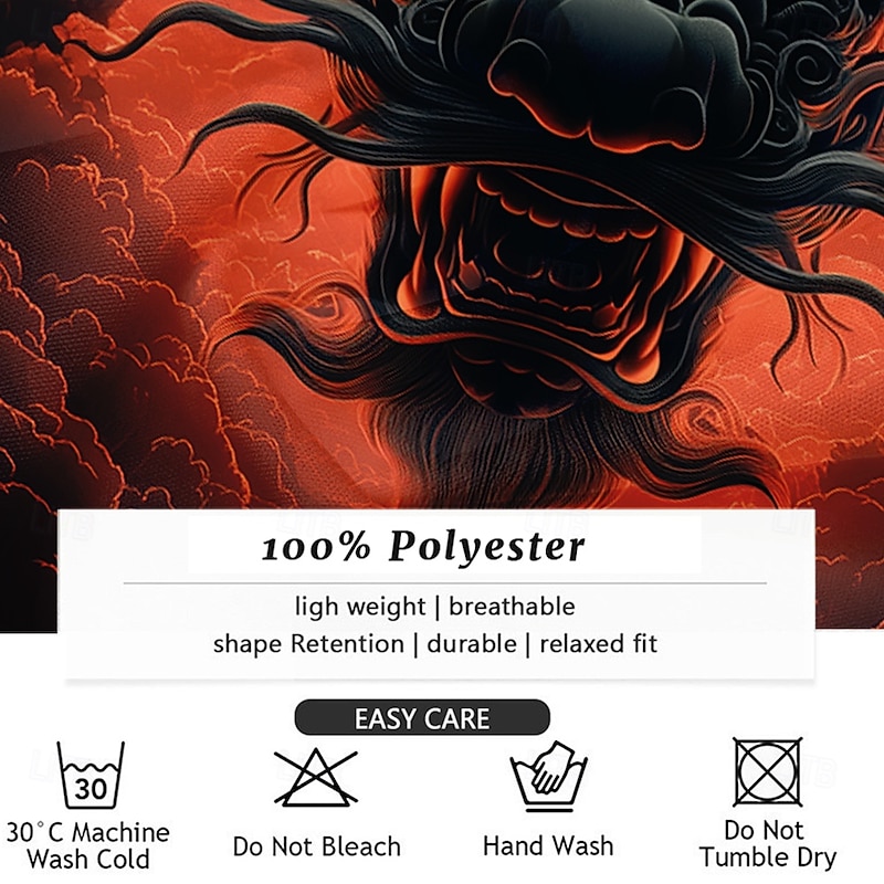 Men's Dragon Button Up Shirt Long Sleeve Fashion Casual Dark Party Evening Wear Street Daily Fall Winter Spring & Summer Shirt Collar Button Up 3D Print Black3