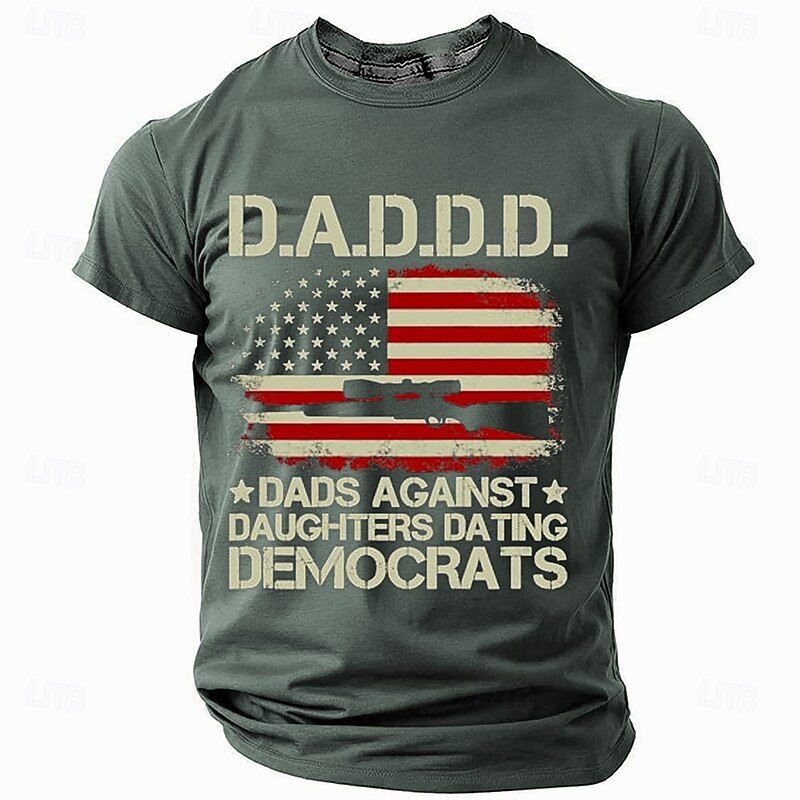 Veterans Day Men's Patriot Patriotic Veteran Patriotism T shirt Short Sleeve T shirt 3D Print Crew Neck Shirt Fashion Athleisure Street Sports Outdoor Daily Black Blue Gray Summer Spring Clothing4