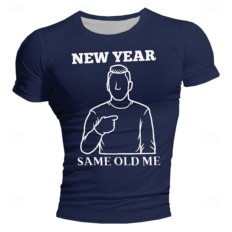 Men's Funny Slang T Shirt Short Sleeve T shirt 3D Print Crew Neck Shirt Fashion Daily Street Daily White Red Blue Summer Spring Clothing Apparel S M L XL XXL XXXL