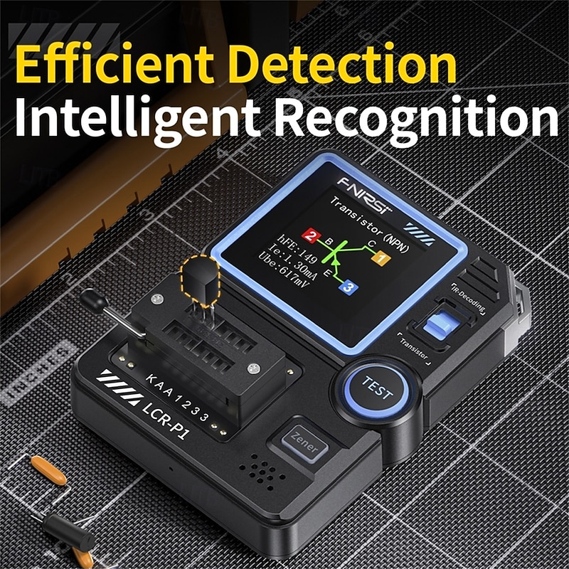 Transistor Tester Mosfet Transistor Capacitor Tester Electronic Component Tester Diode Triode Zener Diode Resistance Inductance Battery Test LCR Meter MOS PNP NPN ESR Meter2