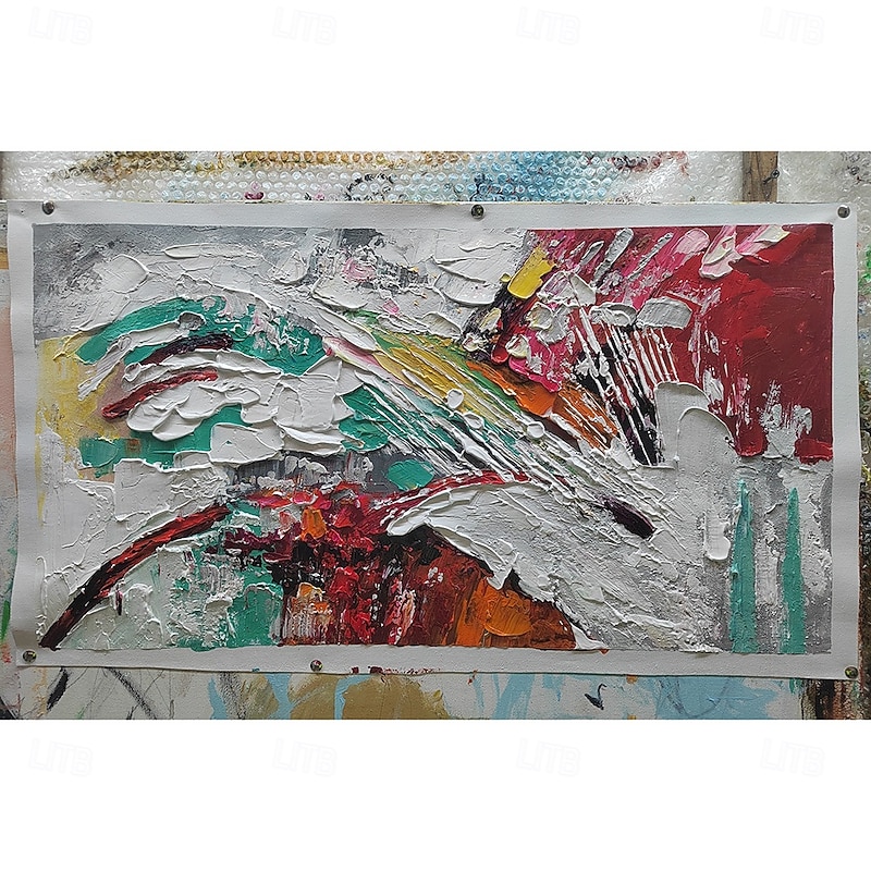 Mintura Handmade 3D Texture Abstract Oil Paintings On Canvas Wall Art Decoration Modern Abstract Picture For Home Decor Rolled Frameless Unstretched Painting3