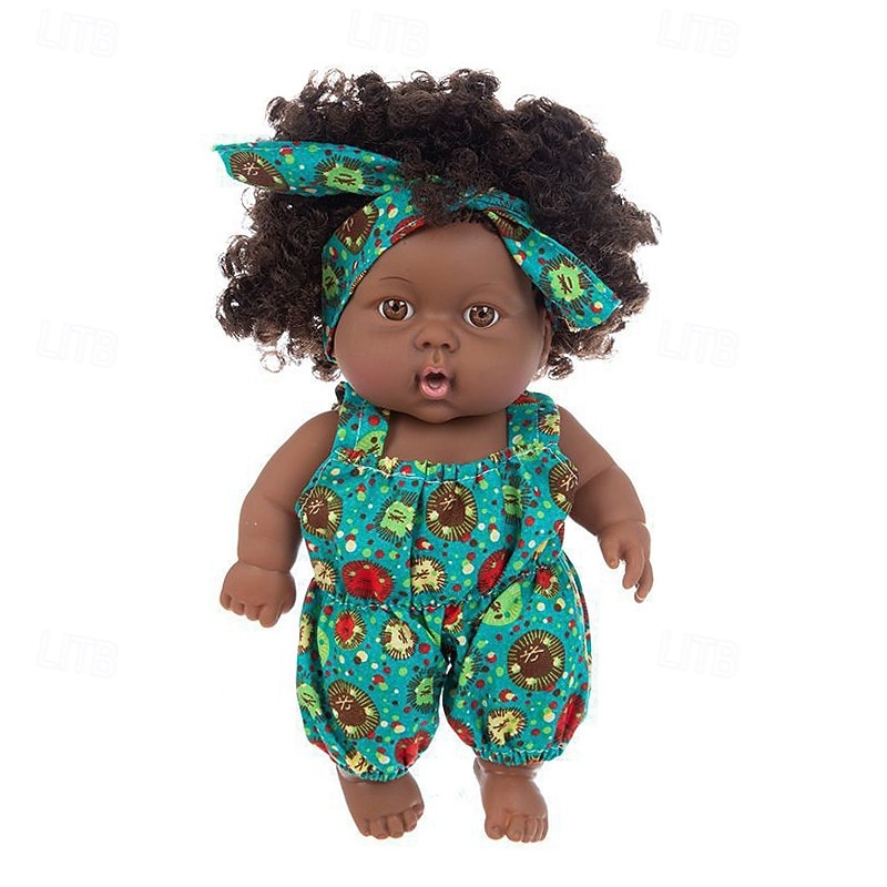 Lifelike Black Reborn Baby Girl Dolls - 8 inch Black American Realistic Newborn Dolls4