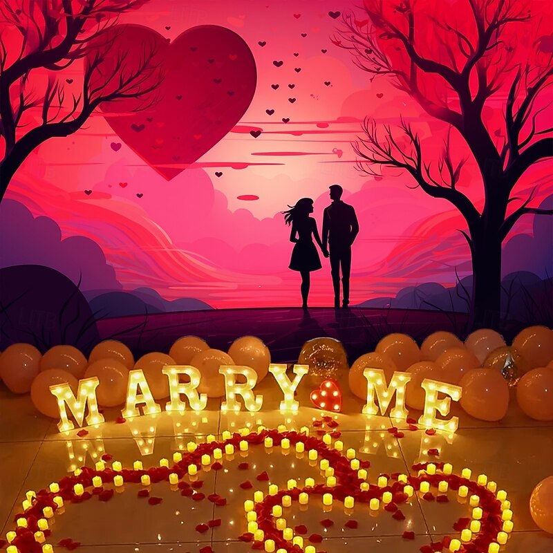 Wedding Decorations Backdrop Photograph Wall Hanging Large Tapestry Art Mural Decor Blanket Curtain Home Bedroom Living Room Decoration Couple4