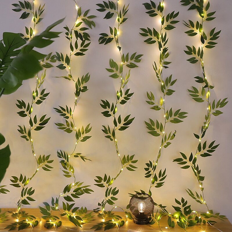 2m 20LEDs Simulate Willow Cane Fairy String Lights Battery Powered Christmas Wedding Party Holiday Home Garden Balcony Decoration