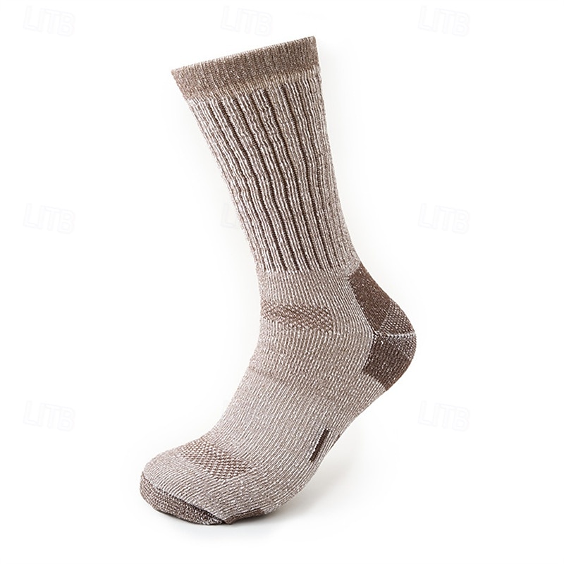 Men's Ski Socks Outdoor Winter Anti-Slip Thermal Warm Crew Socks for Camping / Hiking Snowboarding Winter Sports4