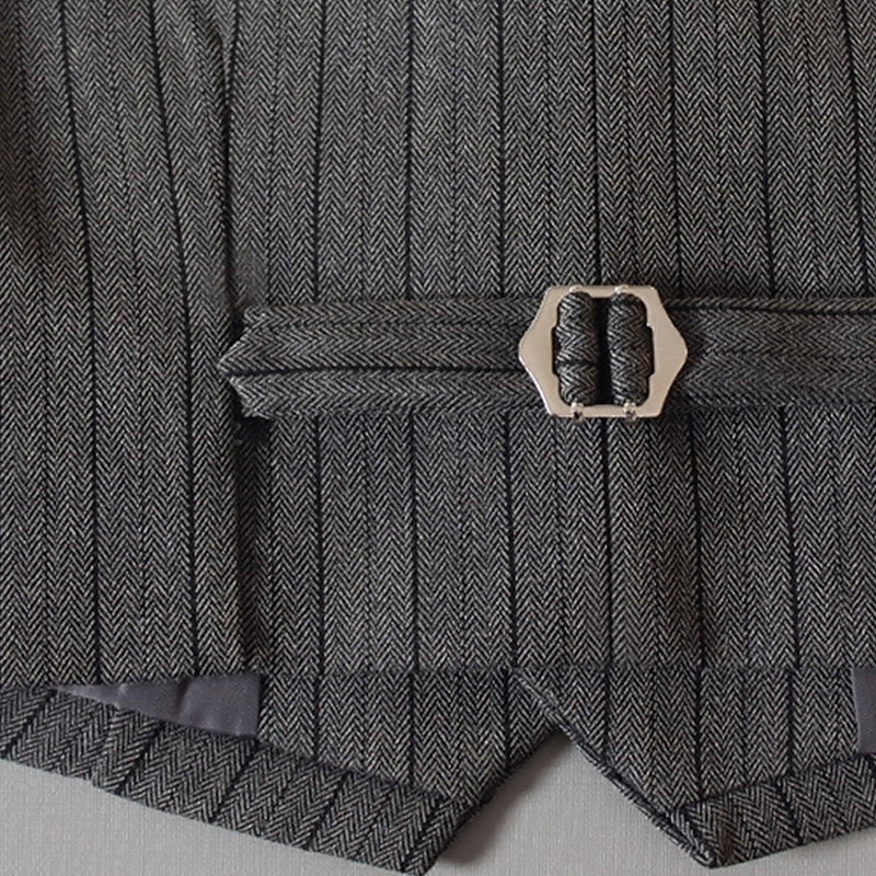 5 Pieces Ring Bearer Suit Boys Kids Suit Formal Suit Blazer & Vest & Pants & Brooch & Tie Formal Party Valentines Fashion Cool Solid Color Pocket Khaki Gray Polyester2